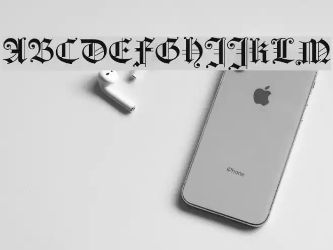 HollandGotisch Font examples