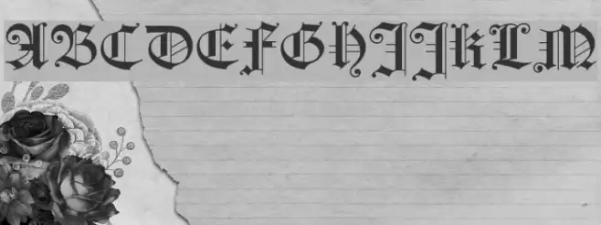 HollandGotisch Font examples