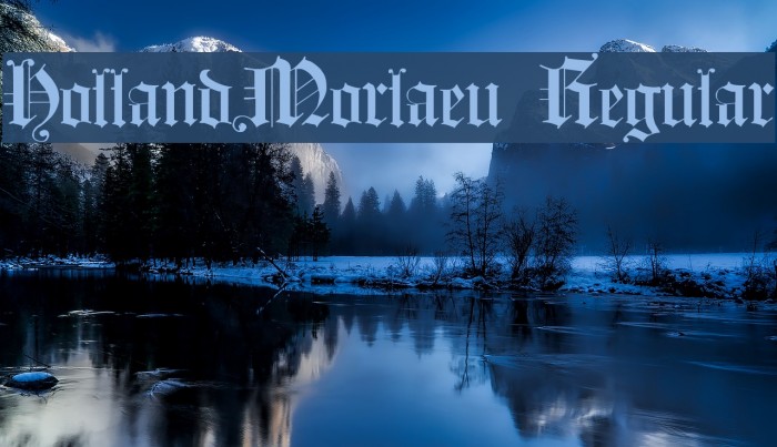 HollandMorlaeu Regular Font examples