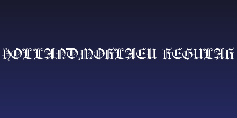HollandMorlaeu Regular Social Header