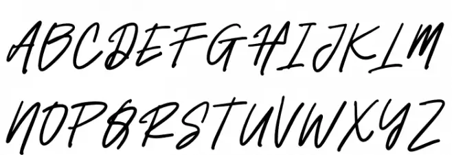 Holland_Signature Schriftart Groß