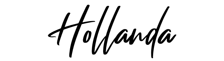 Holland Font LOWERCASE