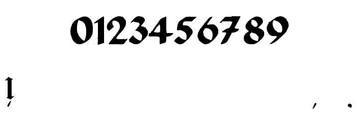 Hollandisch Closed Regular Font OTHER CHARS