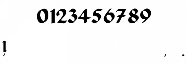 HollandischClosed-Regular Font OTHER CHARS