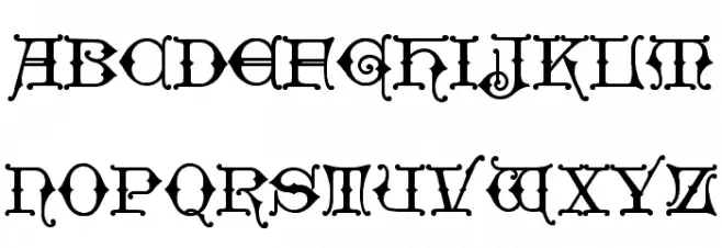 HollandischClosed-Regular 字体 大写