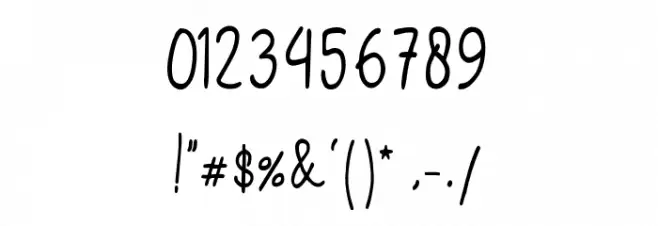 Hollandy Font OTHER CHARS