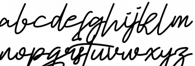 Hollato Schriftart Kleinbuchstaben