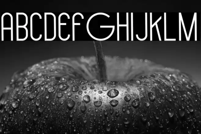 Hollen amare sans Font examples