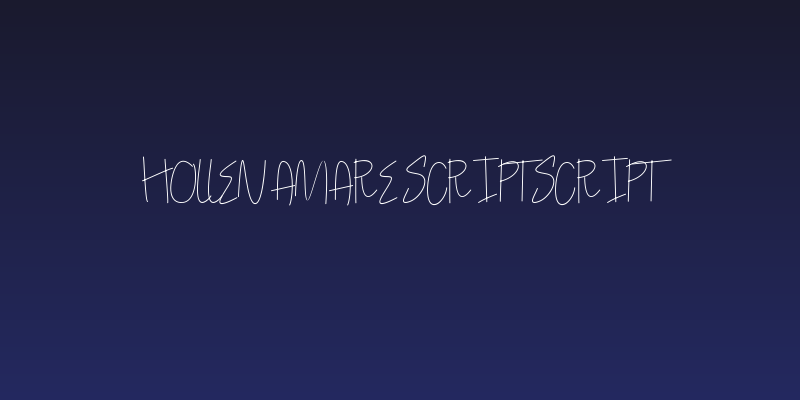 Hollen amare script script Social Header