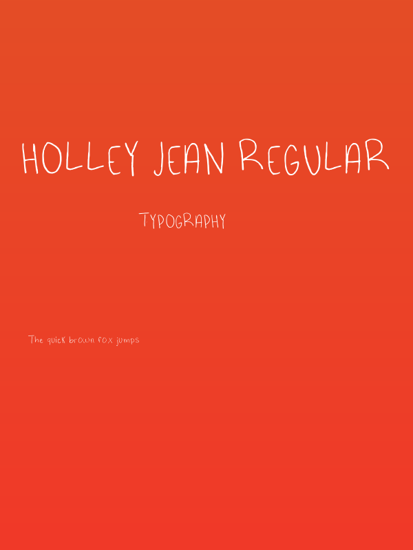 Holley Jean Regular Poster
