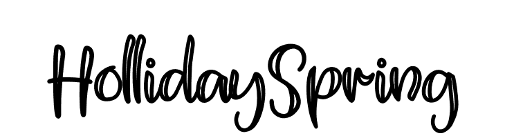 Holliday Spring  Frei Schriftart Herunterladen