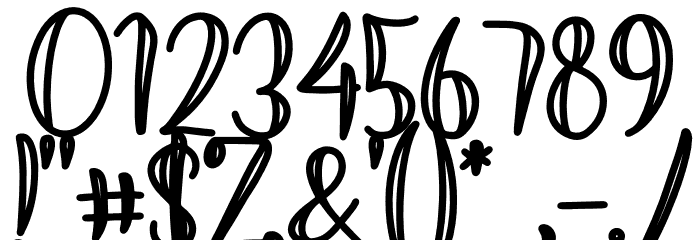 Holliday Spring Font OTHER CHARS