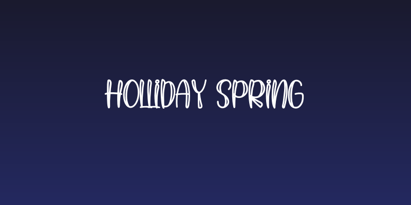 Holliday Spring Social Header