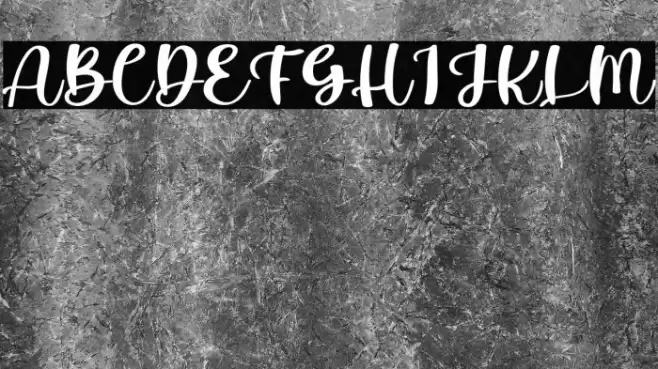 Holliday Font examples