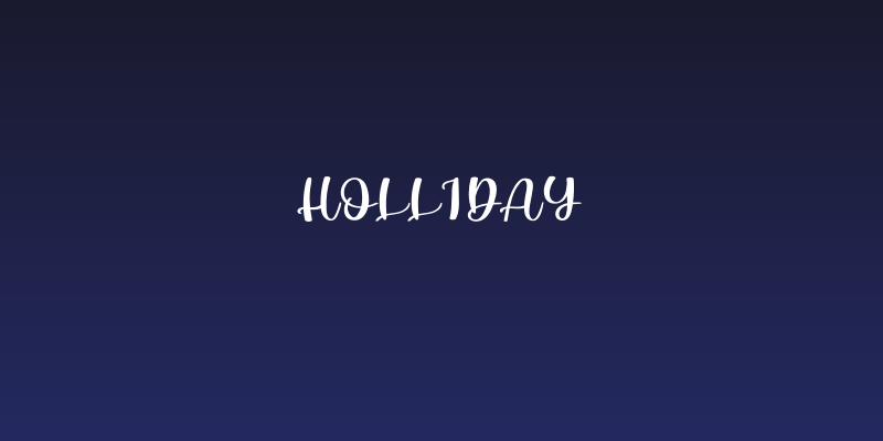 Holliday Social Header