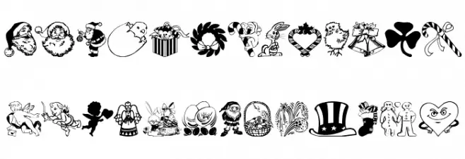 HollieBats Font UPPERCASE