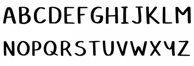 Hollies Big Ink Regular फ़ॉन्ट अपरकेस