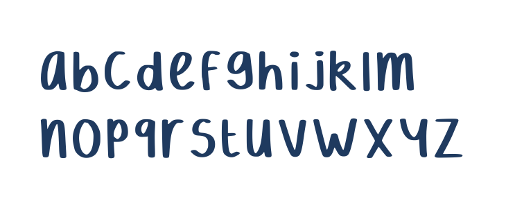 Hollies Big Ink Regular Lowercase