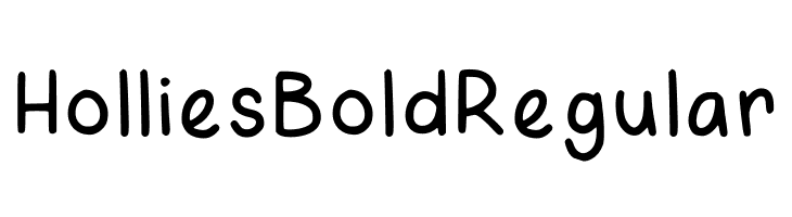 Hollies Bold Regular  नि: शुल्क फ़ॉन्ट्स डाउनलोड