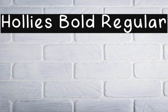 Hollies Bold Regular Example 3
