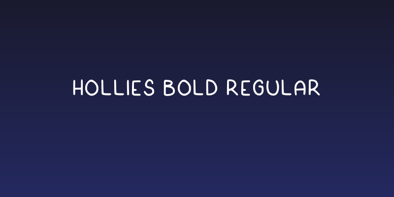 Hollies Bold Regular Social Header