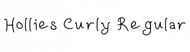 Hollies Curly Regular 字体