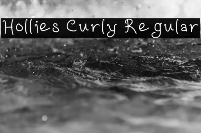 Hollies Curly Regular 字体 examples