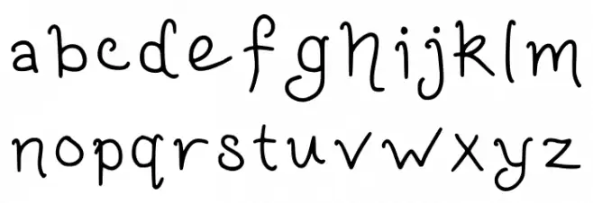 Hollies Curly Regular 字体 小写