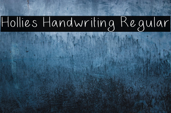 Hollies Handwriting Regular Example 3