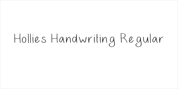 Hollies Handwriting Regular Logo