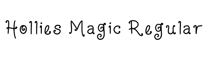 Hollies Magic Regular  Frei Schriftart Herunterladen