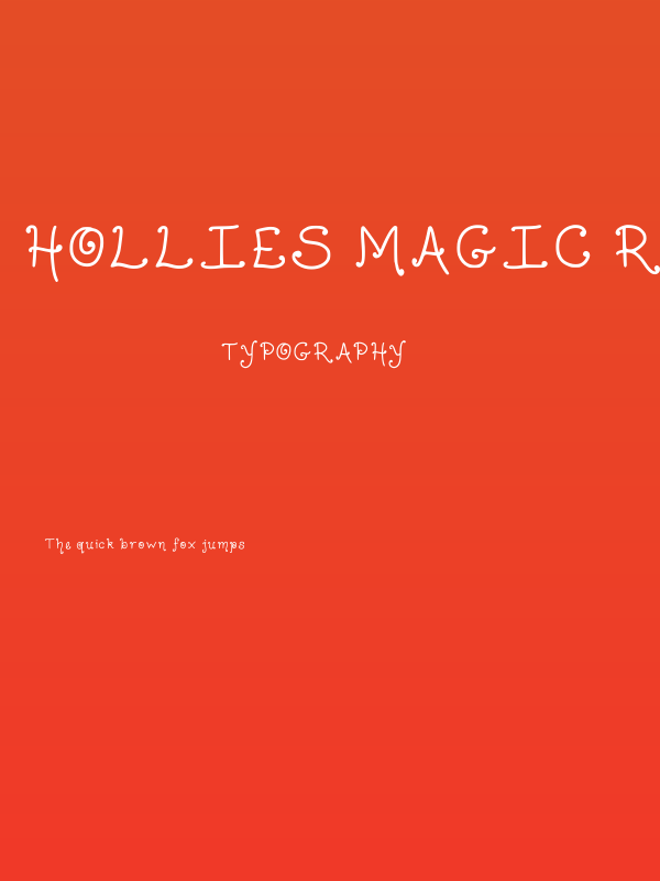 Hollies Magic Regular Poster