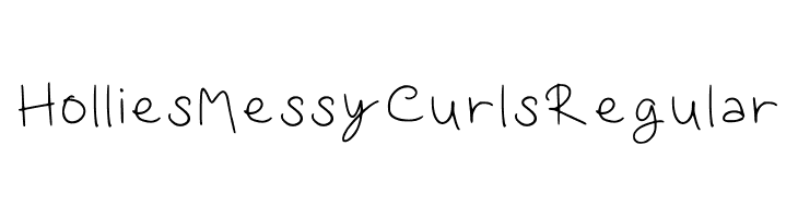Hollies Messy Curls Regular  Descarca Fonturi Gratis