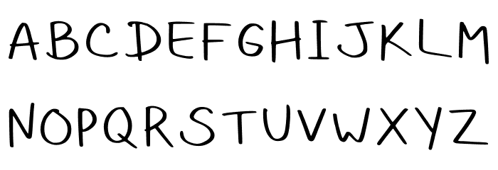 Hollies Messy Handwriti Regular Font UPPERCASE