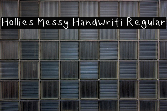 Hollies Messy Handwriti Regular Example 1