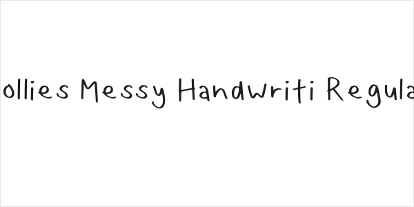 Hollies Messy Handwriti Regular Logo