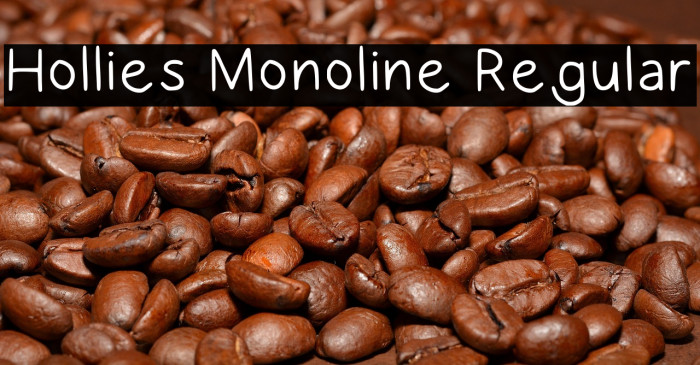 Hollies Monoline Regular Example 1