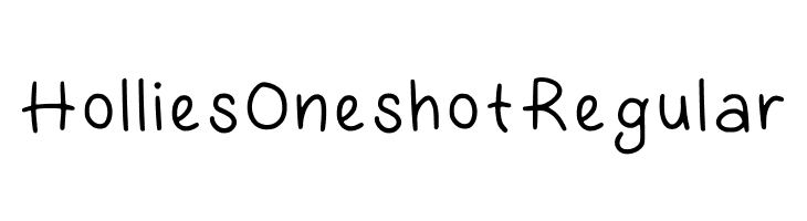 Hollies Oneshot Regular  नि: शुल्क फ़ॉन्ट्स डाउनलोड