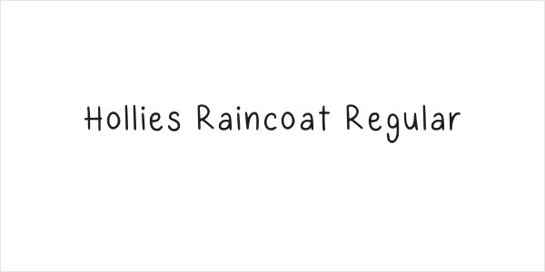 Hollies Raincoat Regular Logo