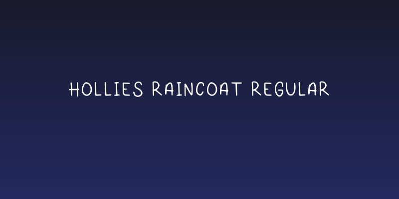 Hollies Raincoat Regular Social Header