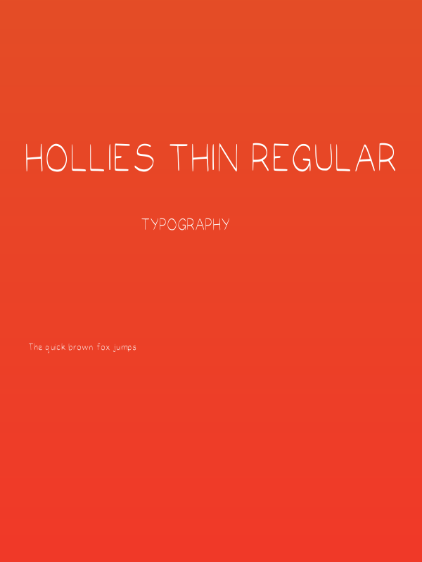Hollies Thin Regular Poster