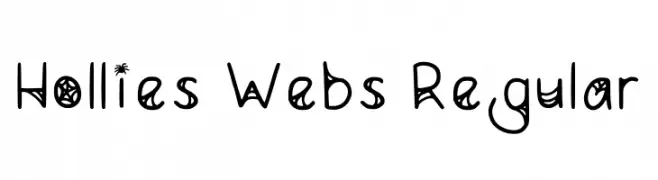 Hollies Webs Regular  Скачать бесплатные шрифты