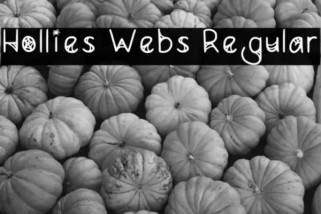 Hollies Webs Regular Font examples