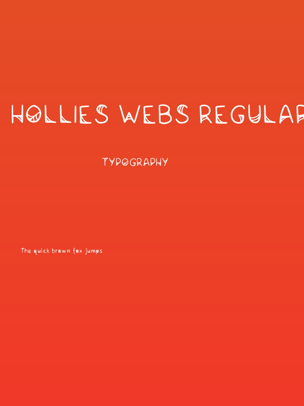 Hollies Webs Regular Poster