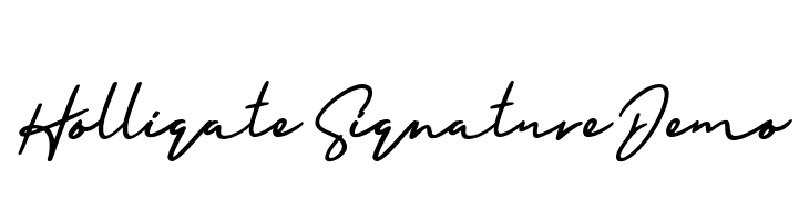 Holligate Signature Demo  नि: शुल्क फ़ॉन्ट्स डाउनलोड