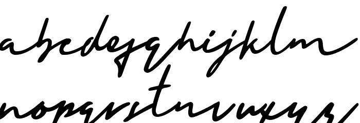 Holligate Signature Demo Font LOWERCASE
