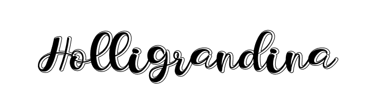 Holligrandina  フリーフォントのダウンロード
