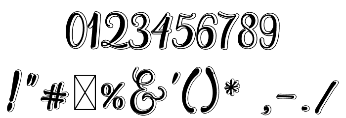 Holligrandina Font OTHER CHARS