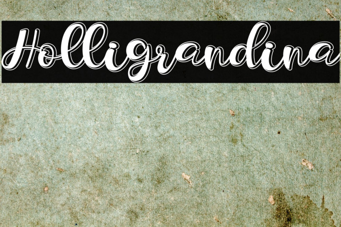 Holligrandina Font examples
