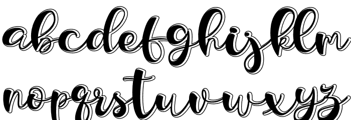 Holligrandina Font LOWERCASE